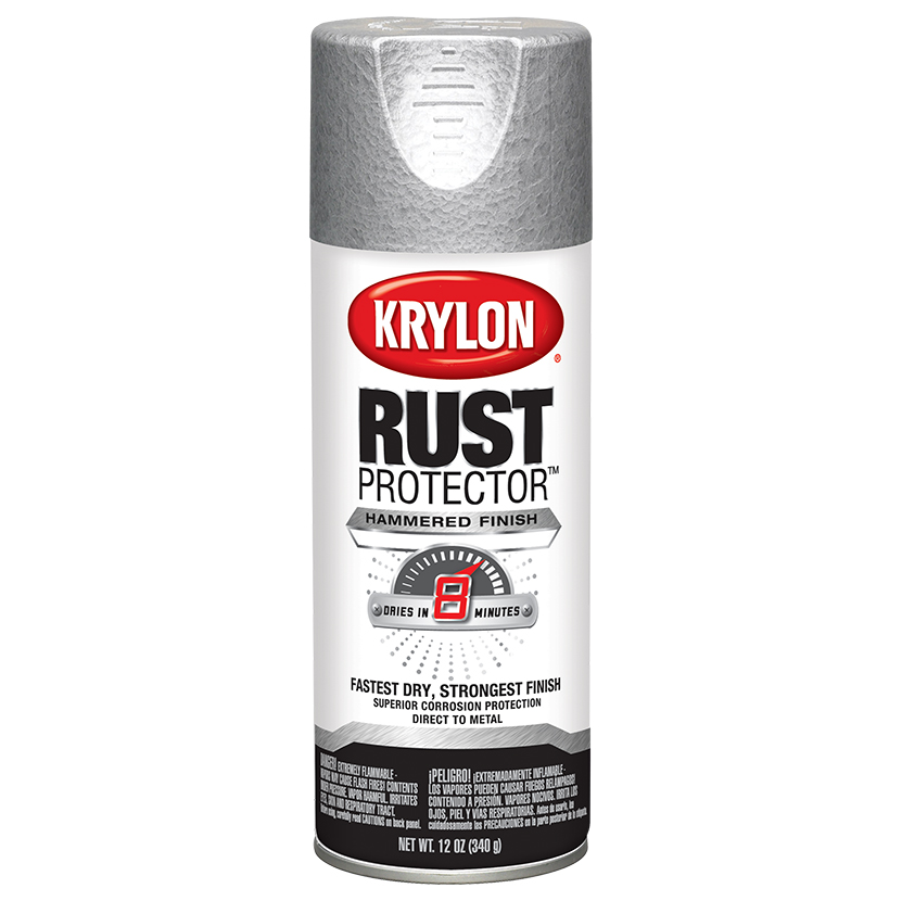 Антикоррозийная краска Krylon Rust Protector Hammered с эффектом серебряной...